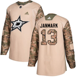 Youth Dallas Stars #13 Mattias Janmark Camo Authentic 2017 Veterans Day Stitched NHL Jersey