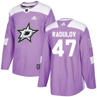 Youth Dallas Stars #47 Alexander Radulov Purple Authentic Fights Cancer Stitched NHL Jersey