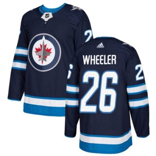 Youth Winnipeg Jets #26 Blake Wheeler Navy Blue Home Authentic Stitched NHL Jersey