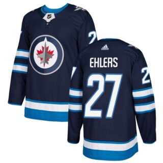Youth Winnipeg Jets #27 Nikolaj Ehlers Navy Blue Home Authentic Stitched NHL Jersey