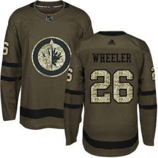 Youth Winnipeg Jets #26 Blake Wheeler Green Salute to Service Stitched NHL Jersey