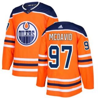 Youth Edmonton Oilers #97 Connor McDavid Orange Home Authentic Stitched NHL Jersey