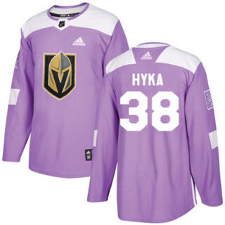 Youth Vegas Golden Knights #38 Tomas Hyka Purple Authentic Fights Cancer Stitched NHL Jersey