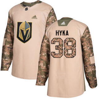 Youth Vegas Golden Knights #38 Tomas Hyka Camo Authentic 2017 Veterans Day Stitched NHL Jersey