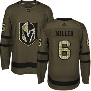 Youth Vegas Golden Knights #6 Colin Miller Green Salute to Service Stitched NHL Jersey