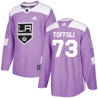 Youth Los Angeles Kings #73 Tyler Toffoli Purple Authentic Fights Cancer Stitched NHL Jersey
