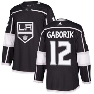 Youth Los Angeles Kings #12 Marian Gaborik Black Home Authentic Stitched NHL Jersey