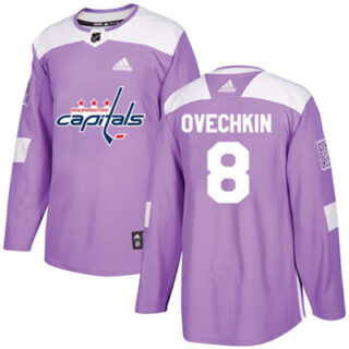 Youth Washington Capitals #8 Alex Ovechkin Purple Authentic Fights Cancer Stitched NHL Jersey
