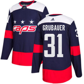 Youth Washington Capitals #31 Philipp Grubauer Navy Authentic 2018 Stadium Series Stitched NHL Jersey