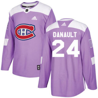 Youth Montreal Canadiens #24 Phillip Danault Purple Authentic Fights Cancer Stitched NHL Jersey