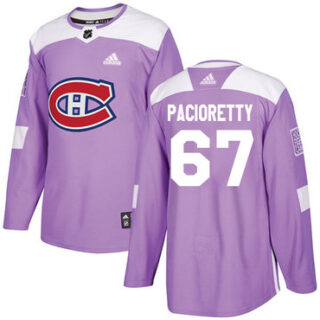 Youth Montreal Canadiens #67 Max Pacioretty Purple Authentic Fights Cancer Stitched NHL Jersey