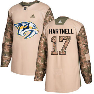 Youth Nashville Predators #17 Scott Hartnell Camo Authentic 2017 Veterans Day Stitched NHL Jersey