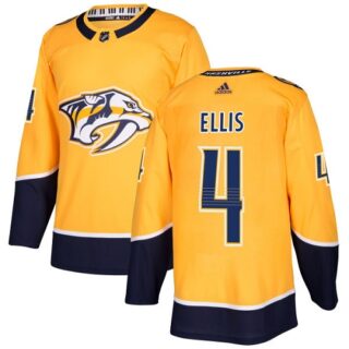 Youth Nashville Predators #4 Ryan Ellis Yellow Home Authentic Stitched NHL Jersey