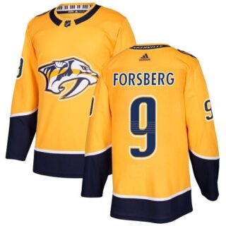 Youth Nashville Predators #9 Filip Forsberg Yellow Home Authentic Stitched NHL Jersey