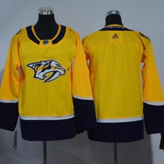 Youth Nashville Predators Blank Yellow Home Authentic Stitched NHL Jersey