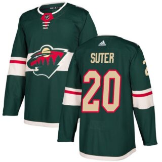 Youth Minnesota Wild #20 Ryan Suter Green Home Authentic Stitched NHL Jersey