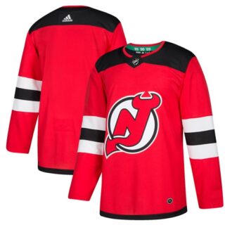 Youth New Jersey Devils Blank Red Home Authentic Stitched NHL Jersey