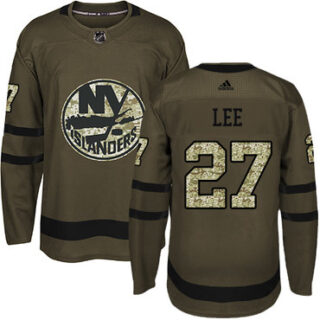 Youth New York Islanders #27 Anders Lee Green Salute to Service Stitched NHL Jersey