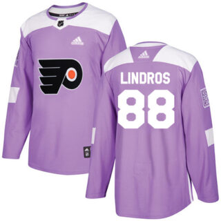 Youth Philadelphia Flyers #88 Eric Lindros Purple Authentic Fights Cancer Stitched NHL Jersey