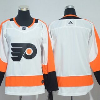 Youth Philadelphia Flyers Blank White Road Authentic Stitched NHL Jersey