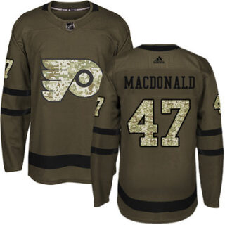 Youth Philadelphia Flyers #47 Andrew MacDonald Green Salute to Service Stitched NHL Jersey