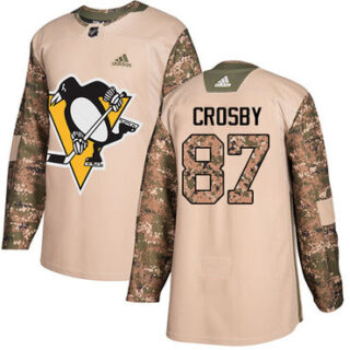 Youth Pittsburgh Penguins #87 Sidney Crosby Camo Authentic 2017 Veterans Day Stitched NHL Jersey