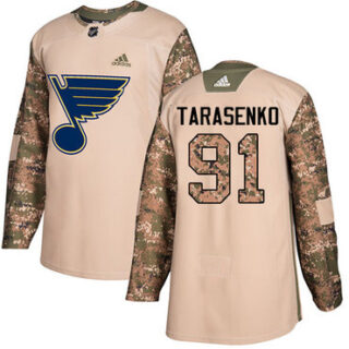 Youth St. Louis Blues #91 Vladimir Tarasenko Camo Authentic 2017 Veterans Day Stitched NHL Jersey