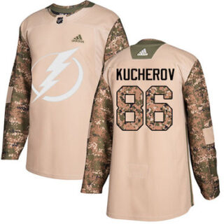 Youth Tampa Bay Lightning #86 Nikita Kucherov Camo Authentic 2017 Veterans Day Stitched NHL Jersey