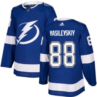 Youth Tampa Bay Lightning #88 Andrei Vasilevskiy Blue Home Authentic Stitched NHL Jersey