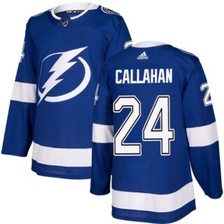 Youth Tampa Bay Lightning #24 Ryan Callahan Blue Home Authentic Stitched NHL Jersey