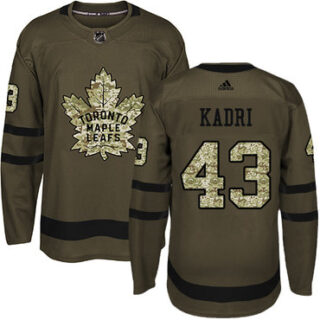 Youth Toronto Maple Leafs #43 Nazem Kadri Green Salute to Service Stitched NHL Jersey