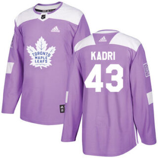Youth Toronto Maple Leafs #43 Nazem Kadri Purple Authentic Fights Cancer Stitched NHL Jersey