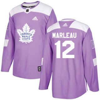 Youth Toronto Maple Leafs #12 Patrick Marleau Purple Authentic Fights Cancer Stitched NHL Jersey