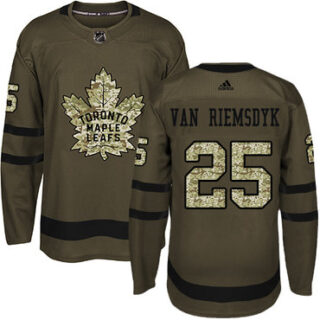Youth Toronto Maple Leafs #25 James Van Riemsdyk Green Salute to Service Stitched NHL Jersey