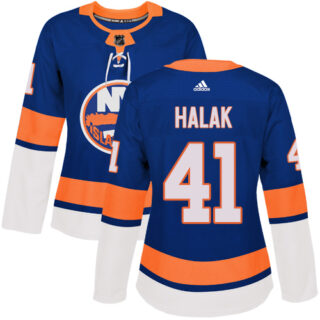 Women's New York Islanders #41 Jaroslav Halak Royal Blue Home Authentic Stitched NHL Jersey