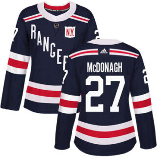 Women's New York Rangers #27 Ryan McDonagh Navy Blue Authentic 2018 Winter Classic Stitched NHL Jersey