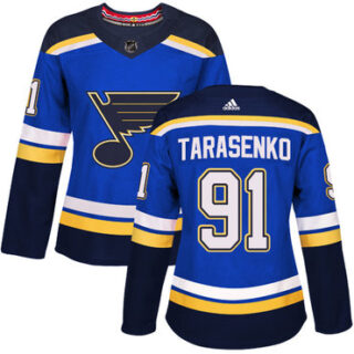 Women's St. Louis Blues #91 Vladimir Tarasenko Blue Home Authentic Stitched NHL Jersey