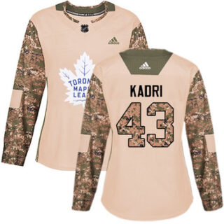 Women's Toronto Maple Leafs #43 Nazem Kadri Camo Authentic 2017 Veterans Day Stitched NHL Jersey