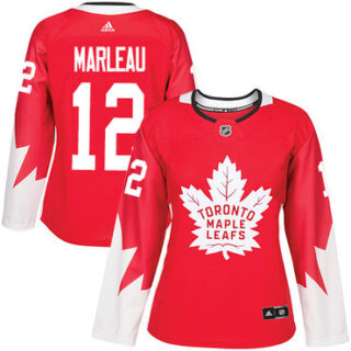 Women's Toronto Maple Leafs #12 Patrick Marleau Red Team Canada Authentic Stitched NHL Jersey