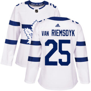 Women's Toronto Maple Leafs #25 James Van Riemsdyk White Authentic 2018 Stadium Series Stitched NHL Jersey