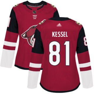Women's Arizona Coyotes #81 Phil Kessel Maroon Home Authentic Stitched Hockey Jersey