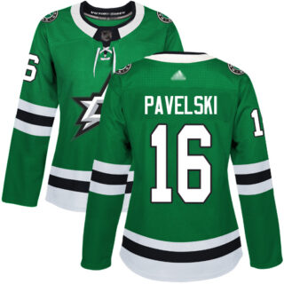 Women's Dallas Stars #16 Joe Pavelski Green Home Authentic Stitched Hockey Jersey