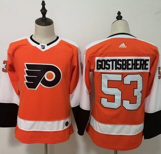 Women's Philadelphia Flyers #53 Shayne Gostisbehere Orange Jersey