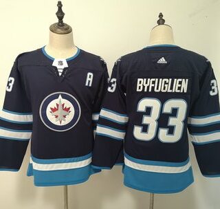 Women's Winnipeg Jets #33 Dustin Byfuglien Navy Jersey