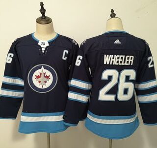 Women's Winnipeg Jets #26 Blake Wheeler Navy Jersey