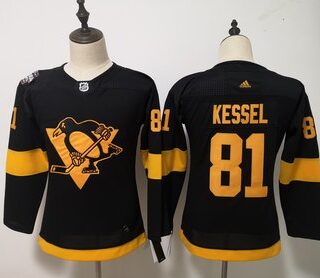 Women's Pittsburgh Penguins 81 Evgeni Kessel Black 2019 NHL Stadium Series Jersey