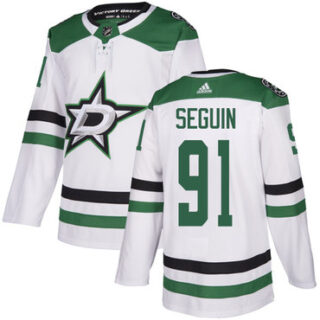 Youth Dallas Stars #91 Tyler Seguin White Road Authentic Stitched Hockey Jersey