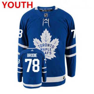 Youth Toronto Maple Leafs #78 TJ BRODIE Royal Blue Stitched NHL Jersey