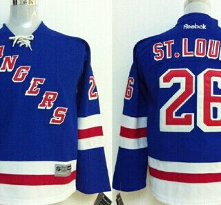 Youth New York Rangers #26 Martin St. Louis Light Blue Jersey