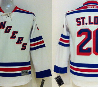Youth New York Rangers #26 Martin St. Louis White Jersey